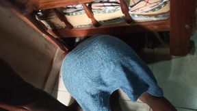 Big Ass Babe Gets Stuck Under the Bed and Gets Fucked Doggy Style