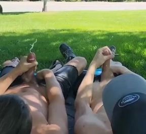 Roadside Jerk & Cum Duo