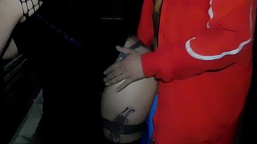 IN THE MIDDLE OF THE QUARANTINE I FILL MY b.'S MILK ASS IN THE BALCONY