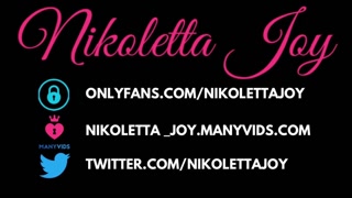 Nicoletta shoved a cola bottle up her ass