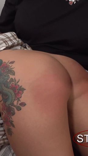 Eight Bottoms Spanked