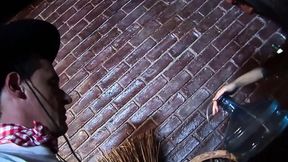 The girls are riding their cowboy