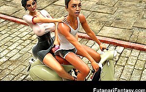3D Futa Chicks with Huge Dicks