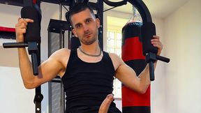 Naked Workout: Gym Horn Ends In Cum. Includes Shower Clean Up (13 Min)