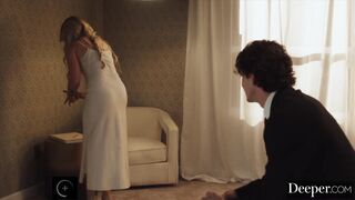 Deeper. Sexy Blonde Influencer Britt Blair Has Anal One-Night Stand With A Fan