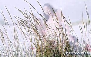 Pretty girls getting fucked on the beach