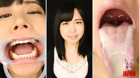 Tongue Observation & Saliva Fetishism with Ena YUZURIHA