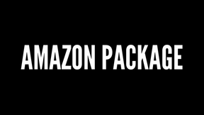 Delivery Man Handles Amazon Package