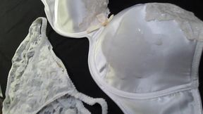 Cumming on Sister in Law&#039;s Pretty Bra and Panties