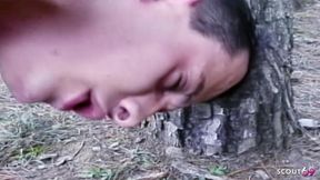 Tranny Fucks New Boyfriend for the First Time Outdoors Anal