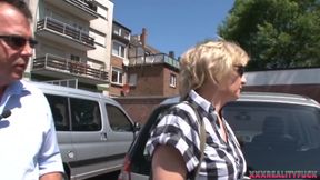 Filthy blonde milf get hard dick in her holes