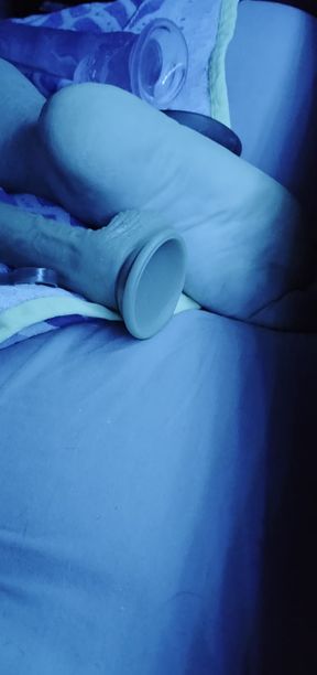 Super Sized Sissy Rides Huge Dildo