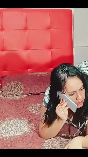 Hot Stepmom Talks on the Phone with Her Cuckold Husband While Getting Fucked