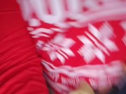 Wearing my clothes Humping panties