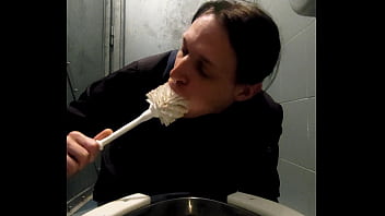 Ernest licking Public toilets 2