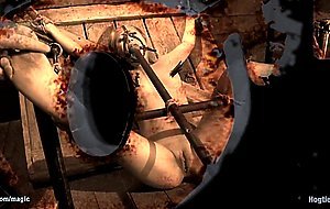 Little Japanese slave bound and toyed