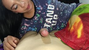 Beautiful Stepmom Waits for Her Husband to Leave so She Can Suck My Cock