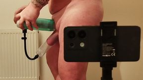Ball Pumping and Massaging My Penis