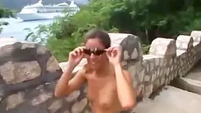 Girl Sucks And Jerks Boyfriend On Cruise - Cireman