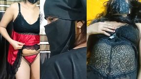 A beautiful muslim girl in burkha looking sexy and hot, and hard by boy