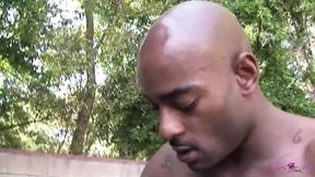 Having arousing sex in the backyard is how this amazing black gazelle spends her weekends