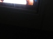 Video booth strokin at sex shop