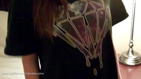 Molly strip panties tight pussy