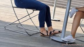 Becky Chit Chatting With Her Black Toes