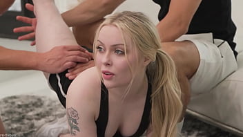 PenthouseGold.com - Teen Fitness Chick Haley Spades Tempts Personal Trainers Into Frantic Threesome