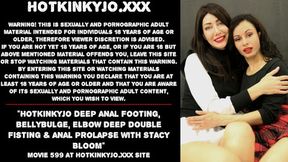 Stacy Bloom deep butt&#x1F351;-sex &mdash;  bellybulge &mdash;  elbow deep double fisting & ass&#x1F351; sex prolapse