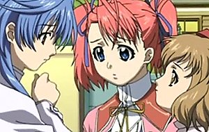 Busty hentai fairy riding starved teen cock on the floor