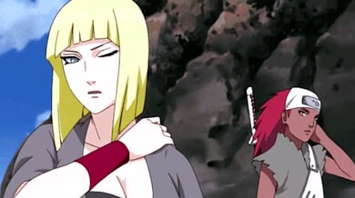 Forbidden anime fantasy with bondage, creampie, and facial in unreleased Naruto-style episode