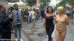 Japanese Slut Is Humiliated And Put On Display In Madrid - PublicDisgrace