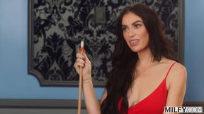 Fucked my hot brunette step-mom in red dress after pool play