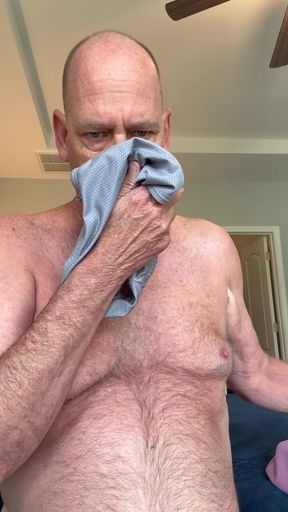 Daddy Home Alone Sniffs Panties