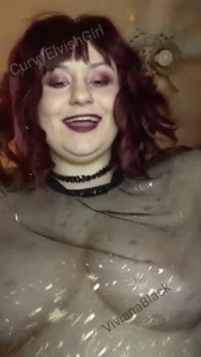 Big tit play - sucking and licking my own nipples and boobs, squeezing big breasts