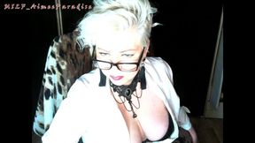 Mature webcam depraved milf secretary... Hot squirting masturbation of glasses whore...