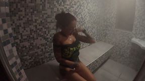 sauna hot couple
