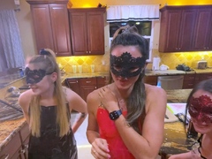 Reality amateur blowjob gangbang