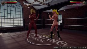 Frankie Fuxalot VS Christina (Naked Fighter 3D)