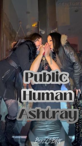 Duo Domme Public Human Ashtray