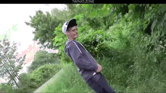 Twink Alexander Dorch Gets a Public Handjob in Caravan Boys 2015