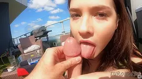 Pov Outdoor Blowjob From Gorgeous Spinner Model Matty Mila Perez Cum Loving Chick