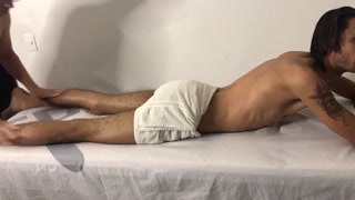 A massage with a blowjob at the end