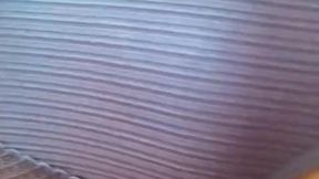 Neighbour's tempting tanga scent leads to messy solo play