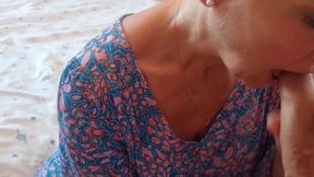Beautiful Blonde Mature Wife Enjoys Sex in Dress
