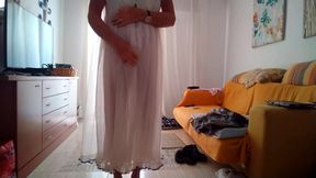 I love mornings in a sexy nightgown.