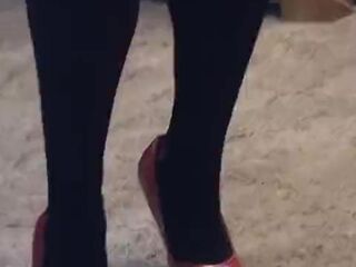Vacuuming High Heels Fetish - ALHANA WINTER - Old Shoe Lover Movie scene