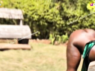 OMG!!! Nearly Seen by Random Neighbors When Stepson Caught me Twarking Stripped Behind public Farm