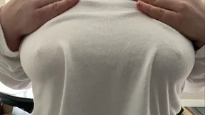 Rubbing my Breasts So My Nipples Get Hard